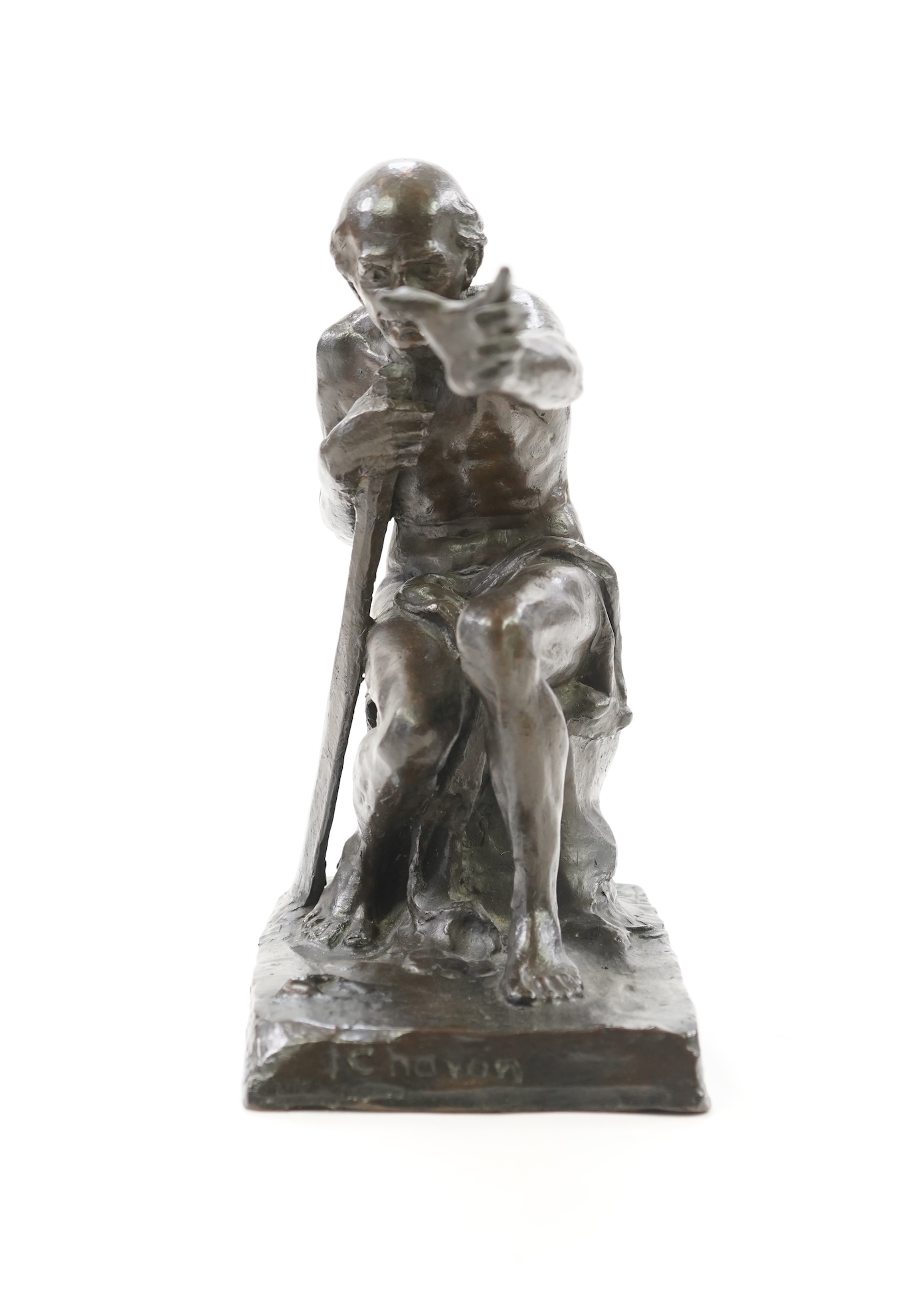 Alexander Proudfoot (1878-1957), ‘Charon’, a patinated bronze